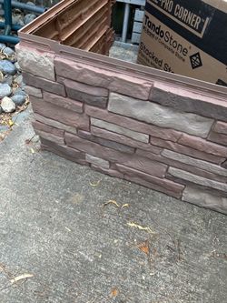 Stacked stone siding