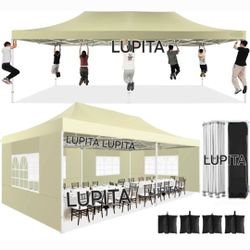 10x20 HEAVY DUTY Canopy Tent With Side Walls Gazebo Wedding Party Pop Up Tent Canopy- (FOR SALE) Carpa