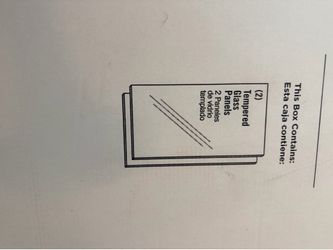 Shower door : 44”-48”, 6mm thick