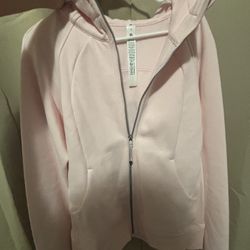 Brand New Lululemon Light Pink Zip Up Hoodie Size 14 