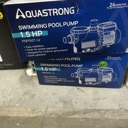 Aquastrong Pool pump 1.5hp 115v