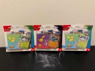 Pokemon 30th Celebration Tech Sticker Collection  (x3)