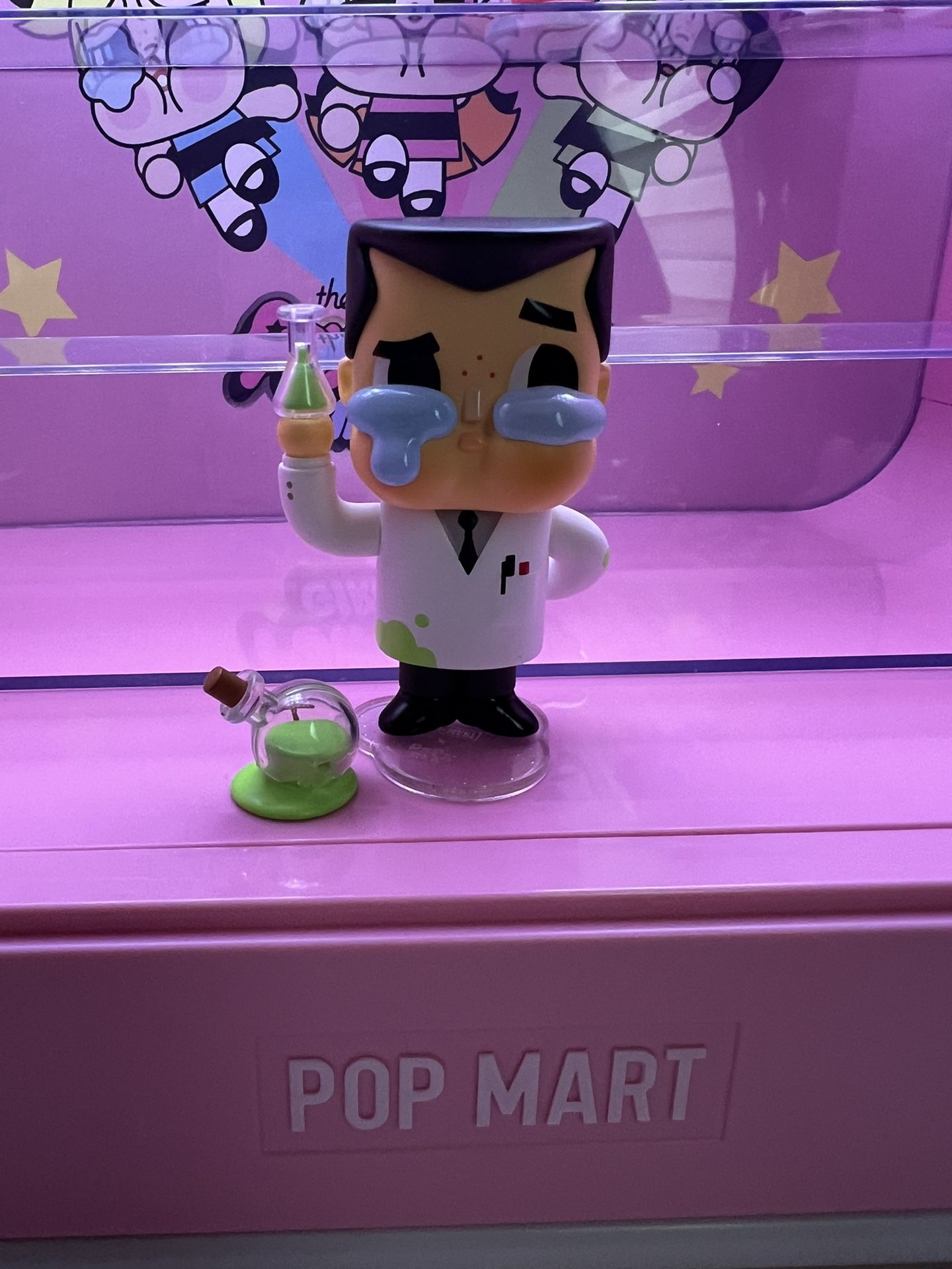 POPMART CRYBABY Powerpuff Girls Figure The Professor