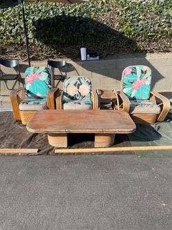 Vintage rattan furniture
