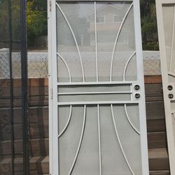 Security screen doors
