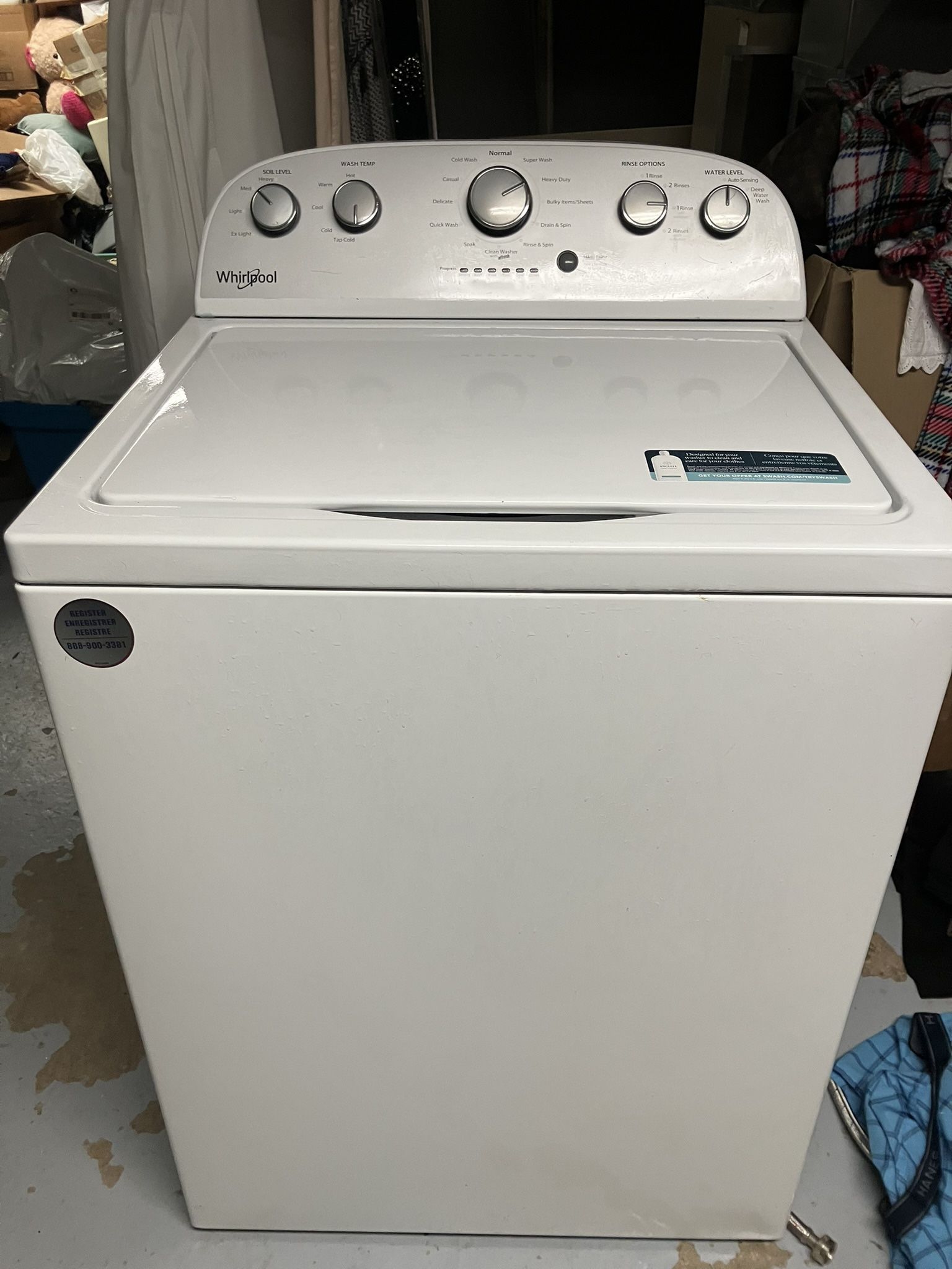 WHIRLPOOL WASHER