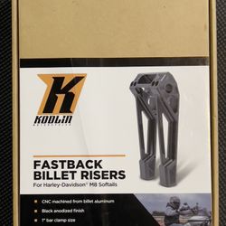 Kodlin Motorcyles 6 in. Black Fastback Risers