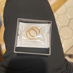 FriBasics Your Stylr Our Design - 12mm, 14mm and 16mm Gold Hoop Earrings. Sterling Silver With Gold Plating (3 Pairs) 