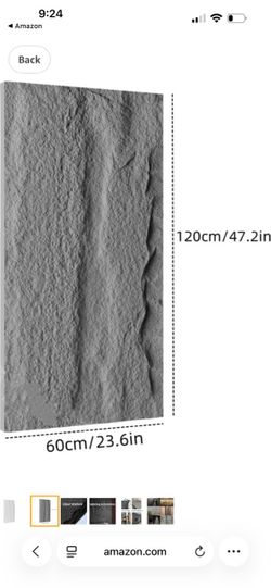 4 piece Background Wall Panel, Imitation Stone Slab, Indoor Decorative Walls for Living Room,