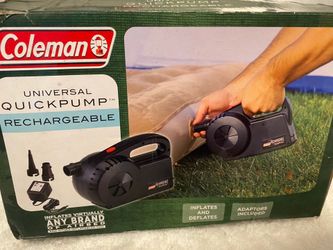 Coleman universal quickpump rechargeable $20