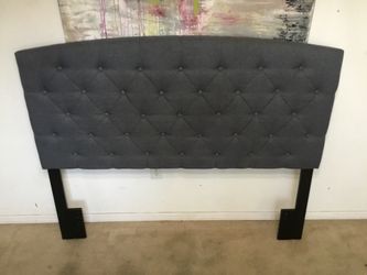 Gray Queen Size Headboard