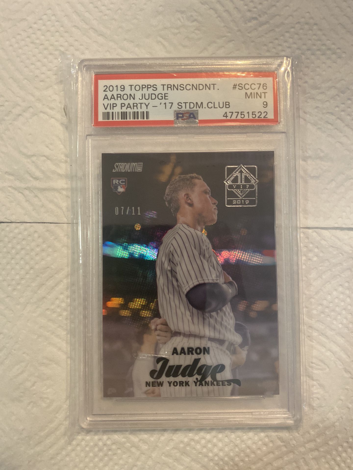 Baseball / Aaron Judge Rookie Card (( Rare)) Stamped Twice