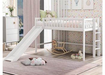 Twin Loft Bed With Slide