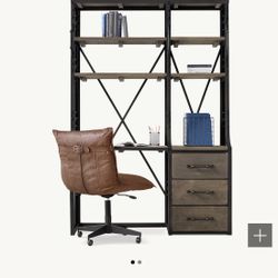  Restoration Hardware Set French Library 1 Library with Desk & 1 Library