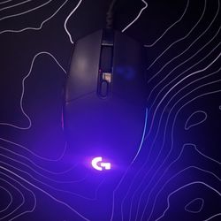 Logitech G203 Wired Gaming Mouse, 8,000 DPI, Rainbow Optical Effect LIGHTSYNC RGB, 6 Programmable Buttons, OnBoard Memory, Screen Mapping, PC