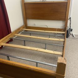 Queen Pure Wood Bed Frame 