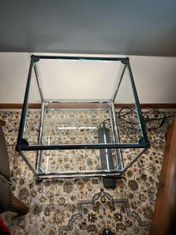 USM HALLER glass coffee table Vintage / Mid century / Modern