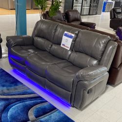 Cesar Grey Sofa & Love L431