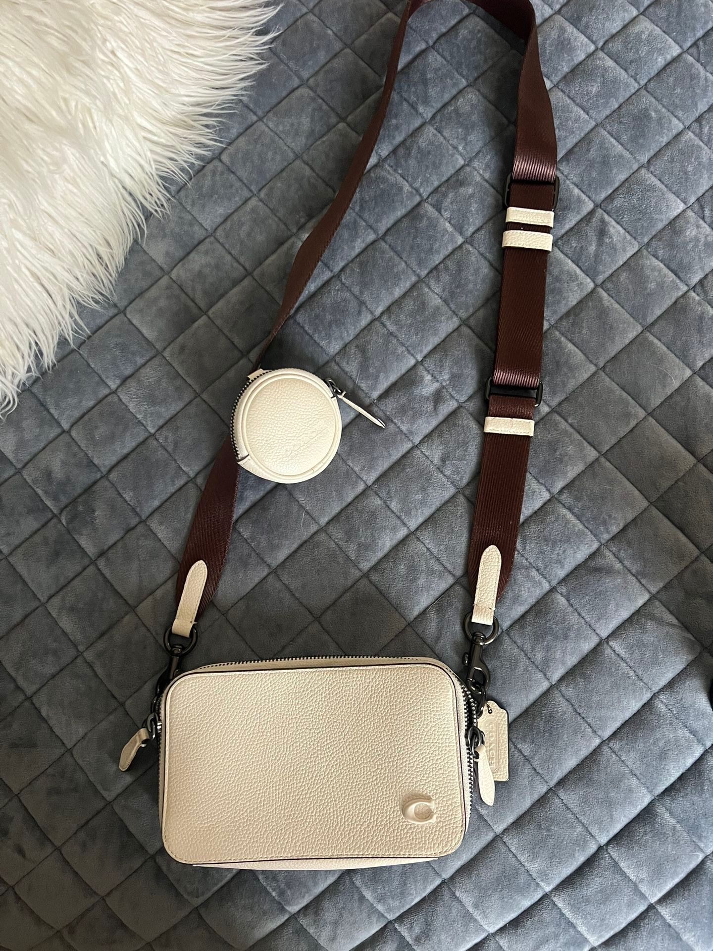 Coach Slim Crossbody With Detachable AirPod Case.
