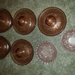 New - 5 decorative Serving bowl with lid& 2 small bowl