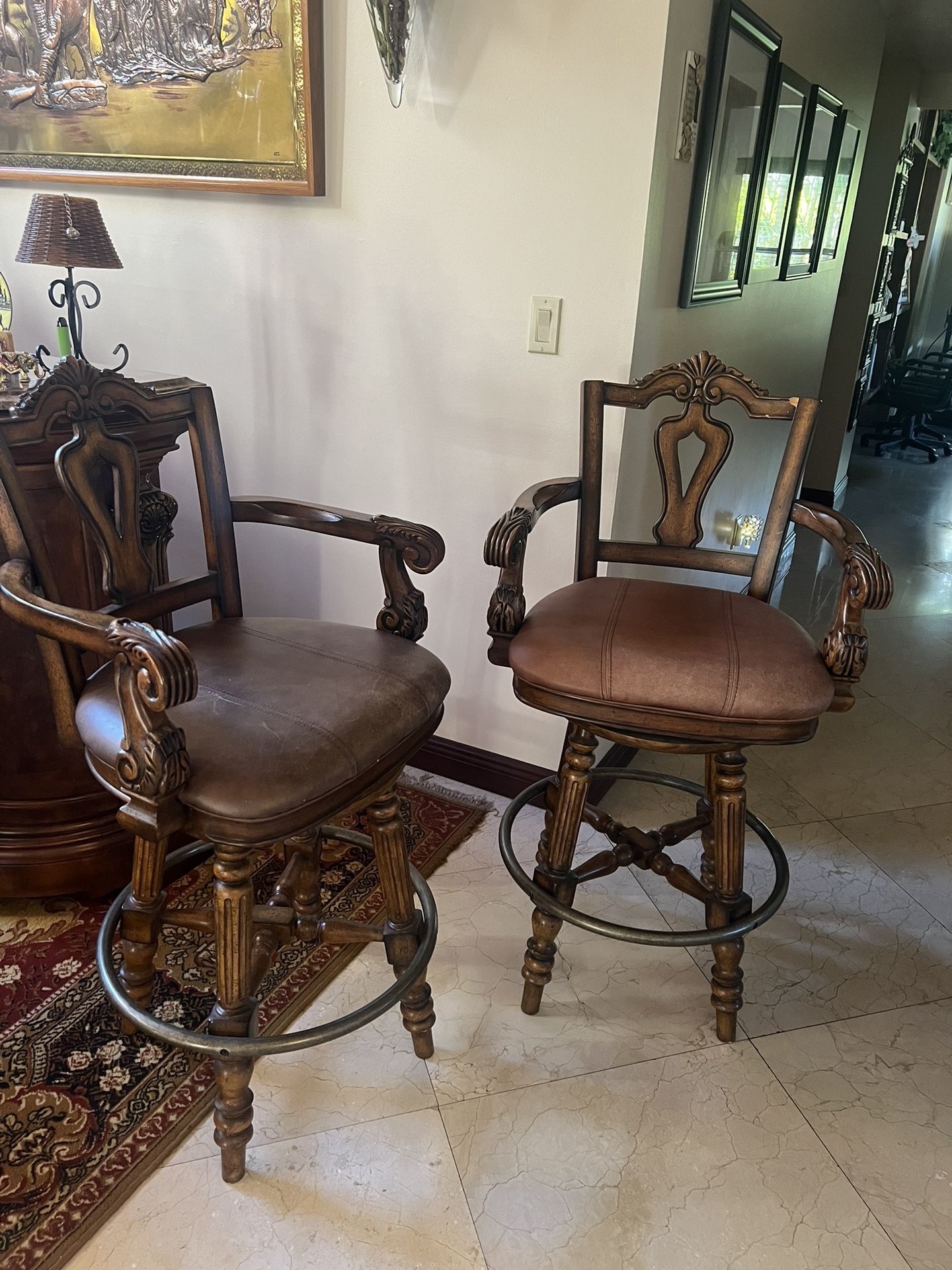 Two Bar Stools 