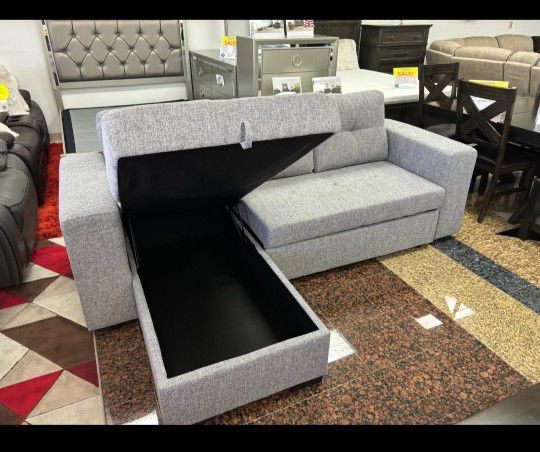 Monaco Pullout Sofa Bed Sectional With Storage $699