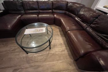 Natuzzi - Sectional leather sofa