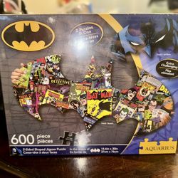 DC Comics Batman 2 Sided 600 Piece Diecut Jigsaw Puzzle