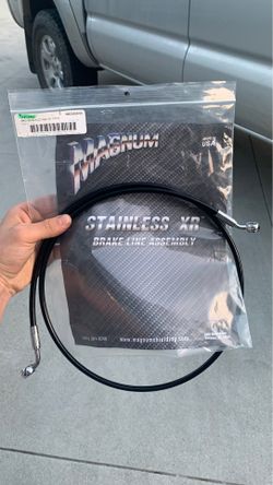 Magnum black coated stainless Brake line