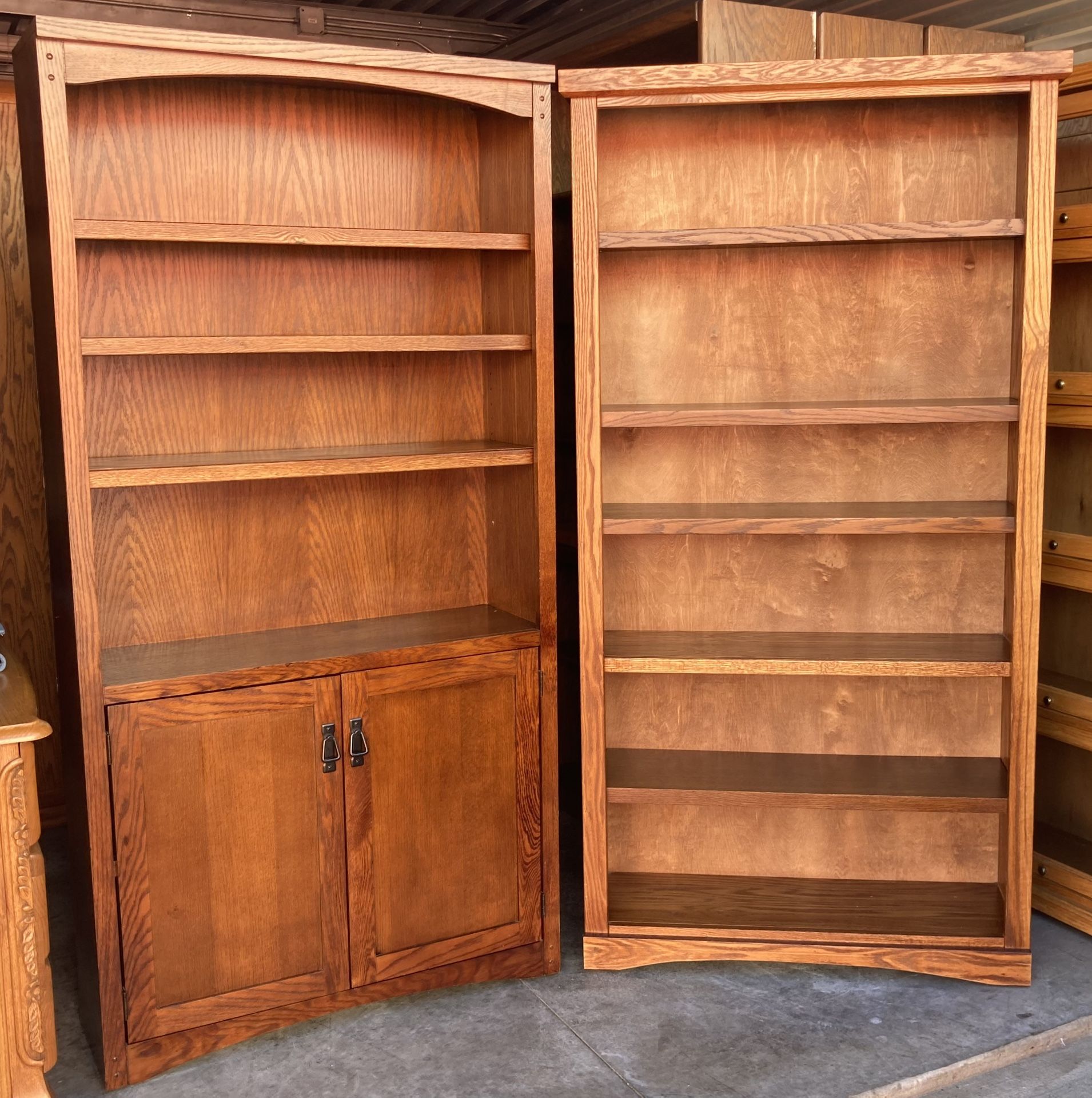 Pair of Mission Oak Bookcases