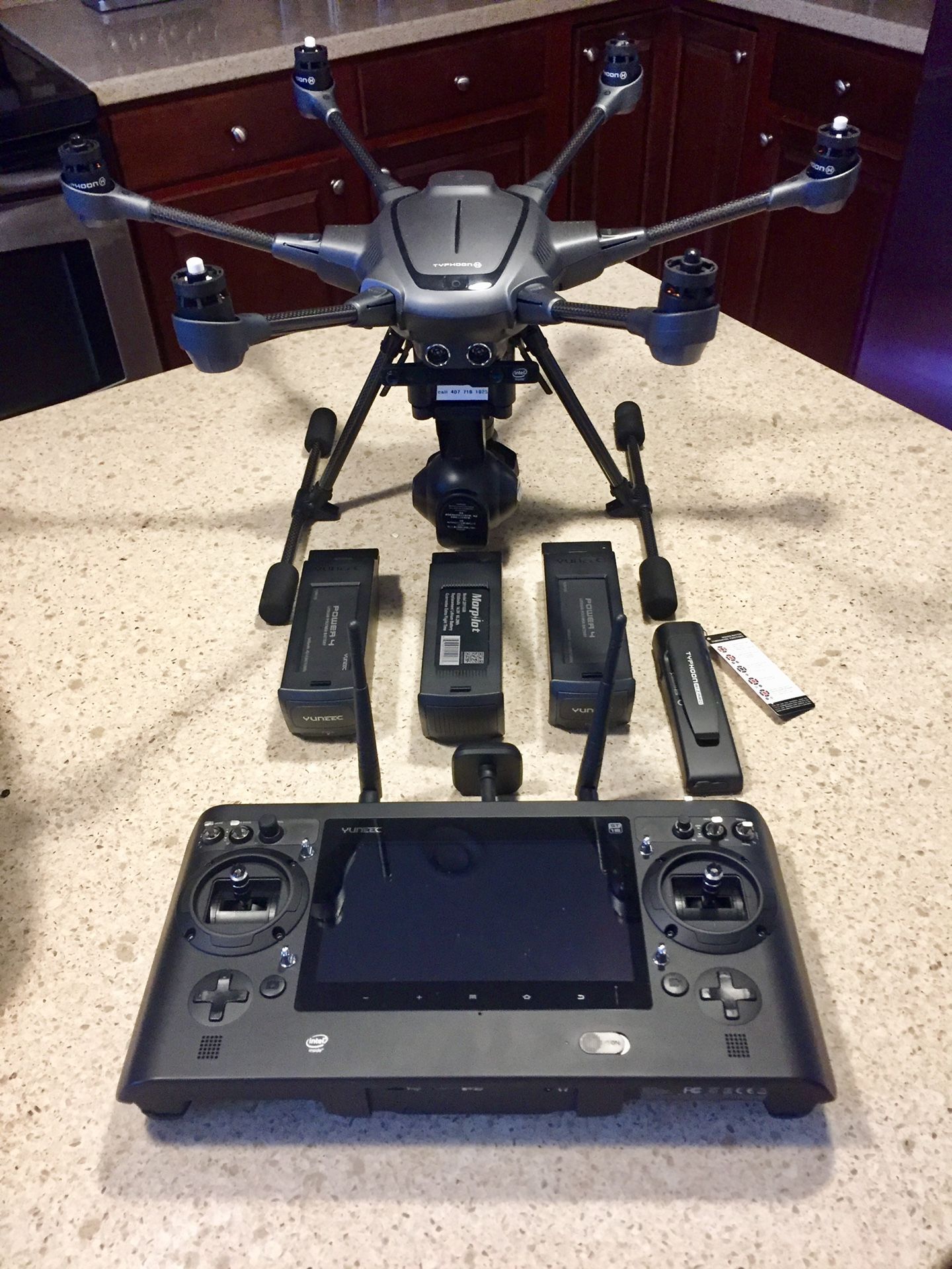 Yuneec Typhoon H Pro Drone w/Intel RealSense Technology + extras