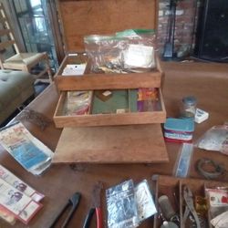 Fishing Tackle Box With Gear