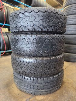 4 - 265 70 18 Set of Tires FREE installation