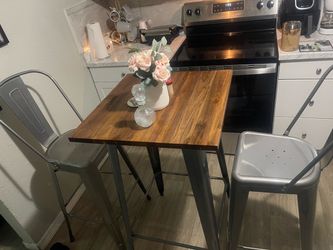 Bar height kitchen table