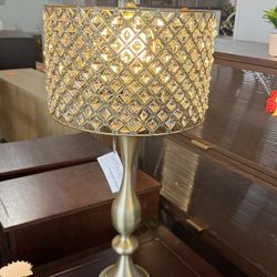  27" Glam/Art Deco Table Lamp: Clear K9 Crystal, Gold Metal💰60  Decatur Location  2272 Lawrenceville Hwy Decatur, Georgia 30033  BUSINESS HOURS:  Mon