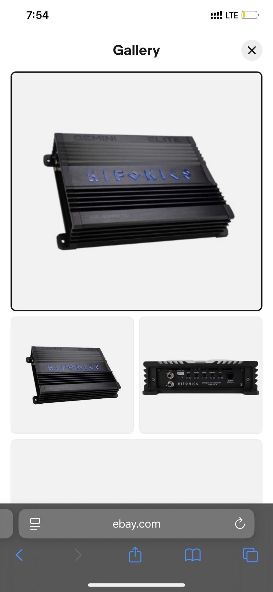 Hifonics Gemini Elite Ge2000.1d Car Amp