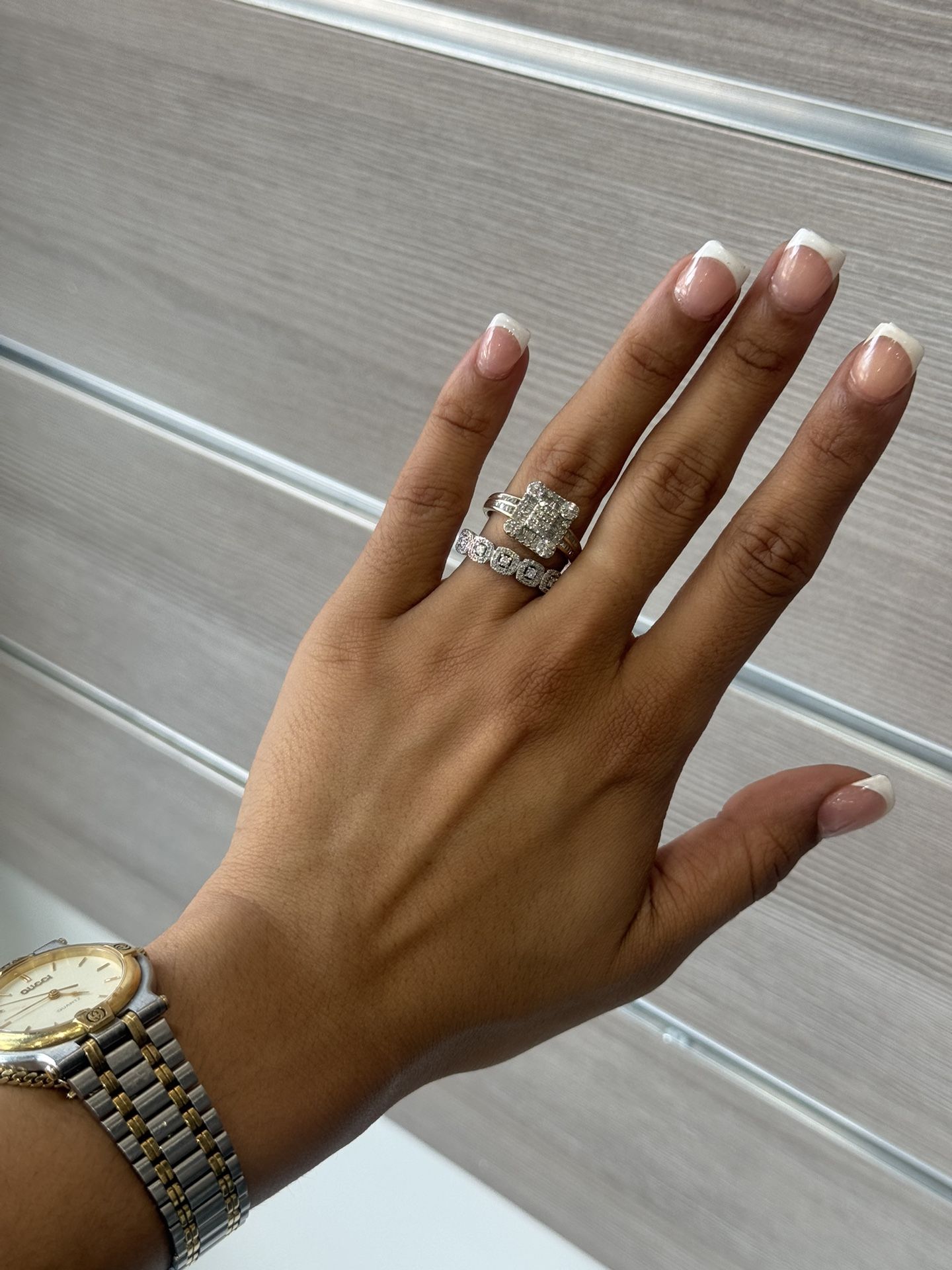 Woman’s Diamond Engagement Ring Set