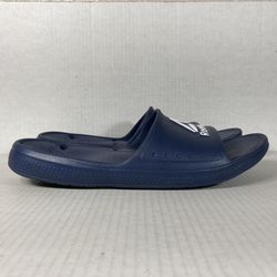 Reebok Sandals Size 11 Mens Slides Blue White Casual Comfort Slip-On Gym Walking