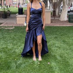 Navy Blue Prom Dress
