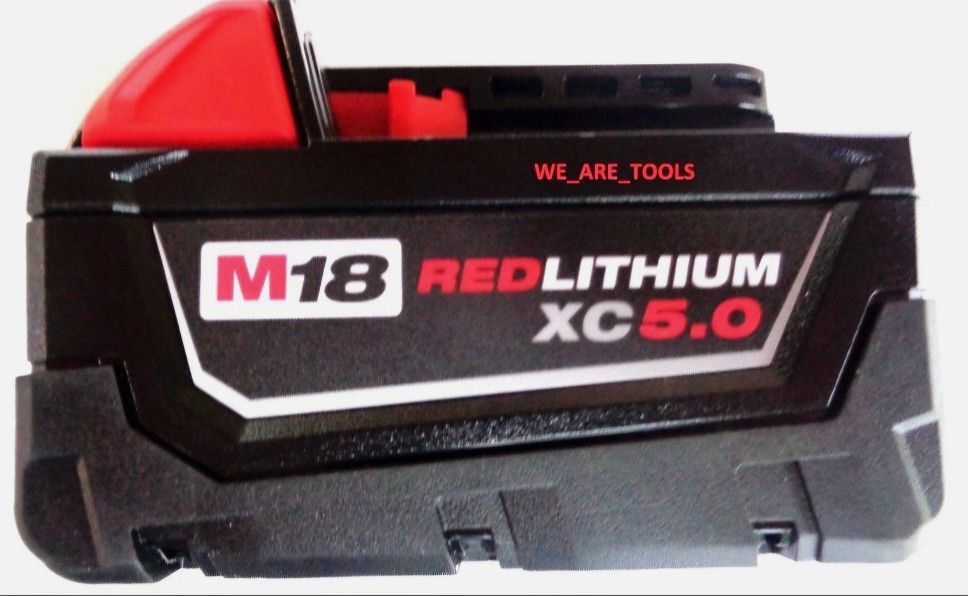 GENUINE 18V Milwaukee 48-11-1850 5.0 AH Battery M18 18 Volt XC 5.0 Red