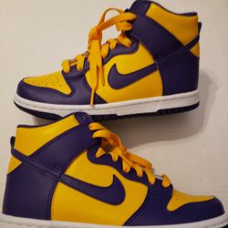 Nike Dunk Lakers Kids/ Women Sz 4y Or 6y