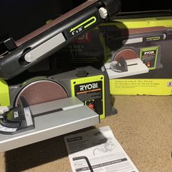 RYOBI  BELT SANDER , DISC SANDER
