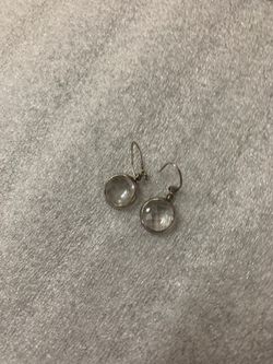 Sterling silver crystal earrings