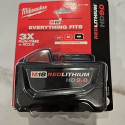 Milwuakee 9.0ah Battery
