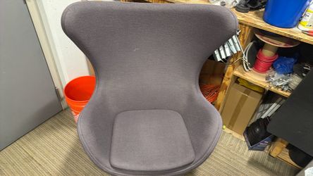 Gray Upholstered Accent Chair