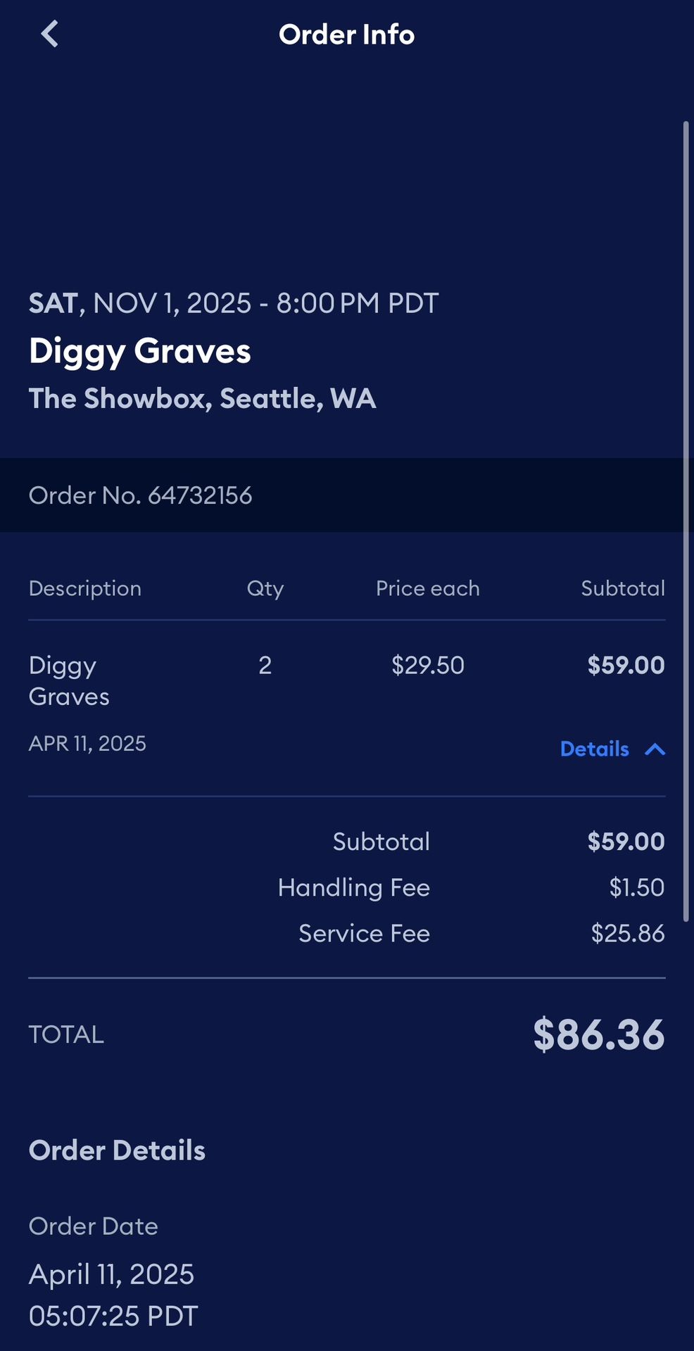 Diggy Grave Tickets