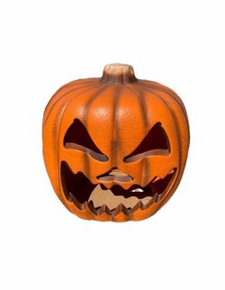 21" Jack O Lantern Halloween Lighted Pumpkin Light Up Pumpkin Lanter Decoration
