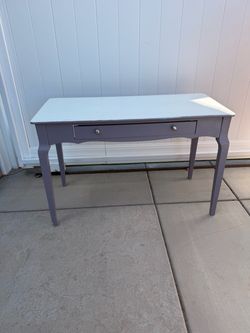 Short Wood Console Table with Drawer