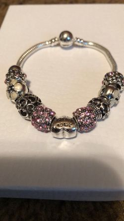 Women love charm 925 sterling silver bracelet