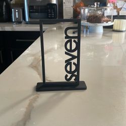 Black Wooden Table Numbers (1-20)